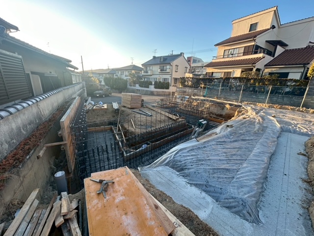 大阪のコートハウス　造成工事が進んでいます