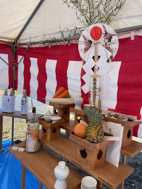 稲沢の住宅　地鎮祭を行いました