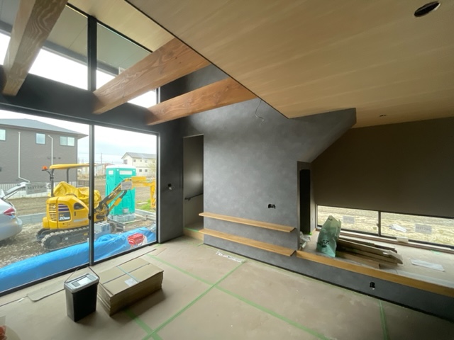 稲沢の住宅　仕上工事が進んでいます